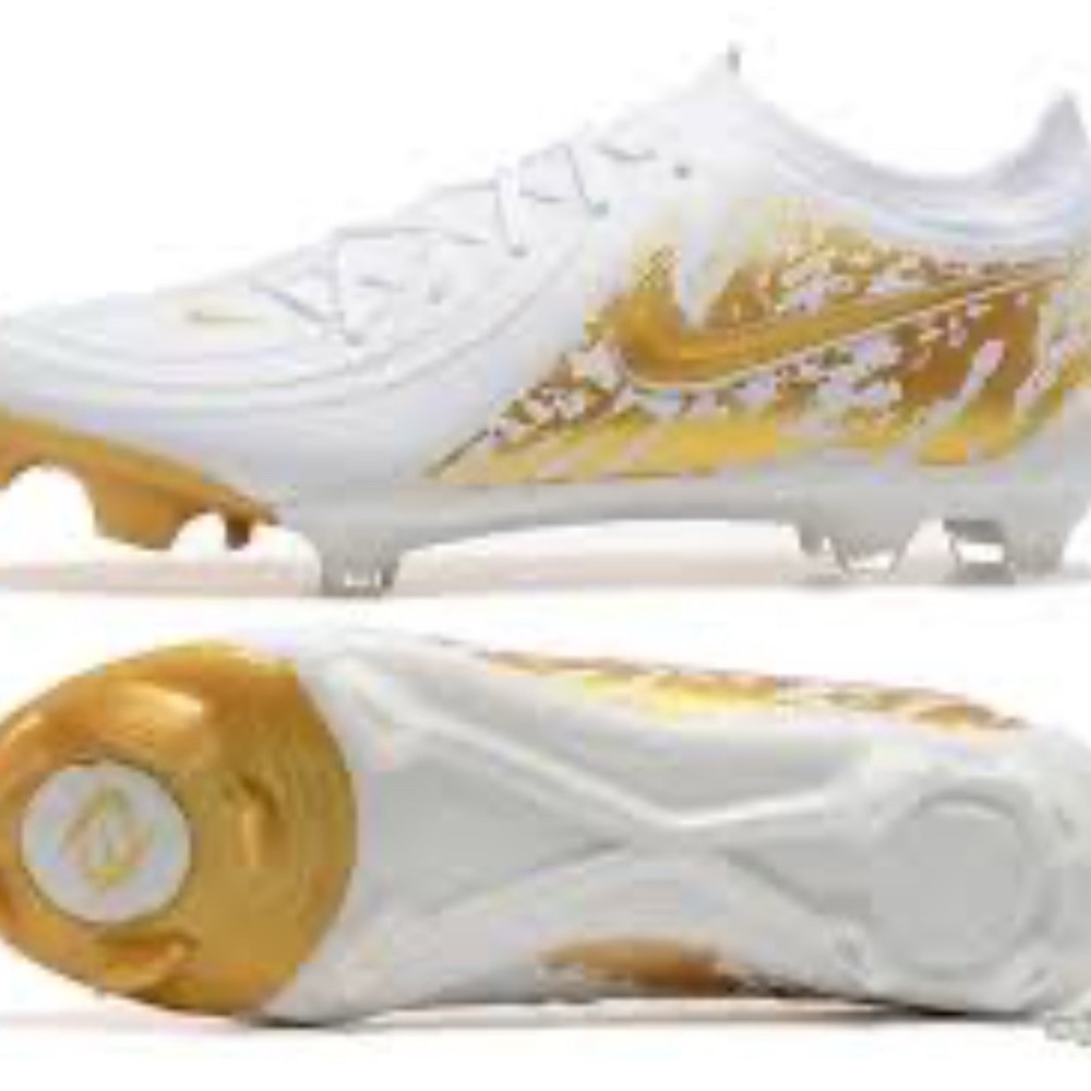 Nike Phantom Luna Elite NU FG Firm Ground Soccer Cleats - White/Gold